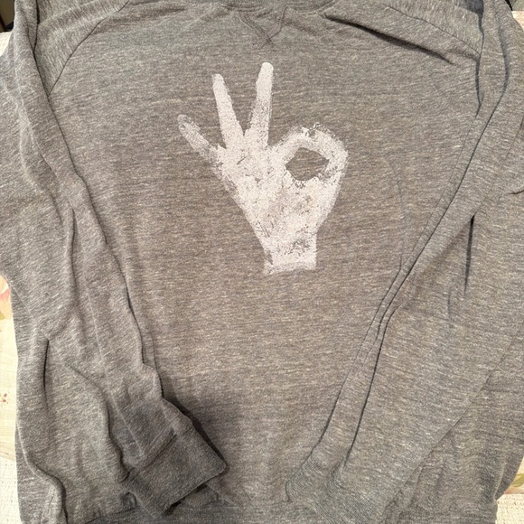 P.E Nation Gray Graphic Women's Sweatshirt - Picture 1 of 5
